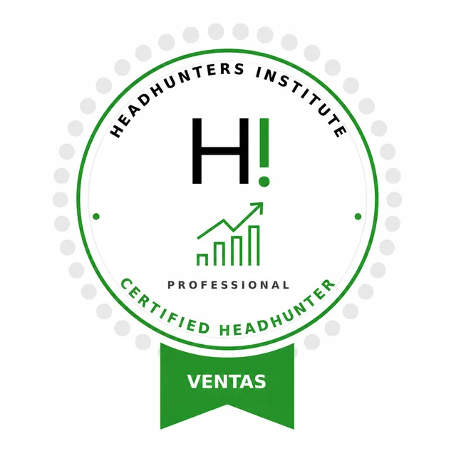 Badge oficial de Ventas de la certificación de Headhunters Institute